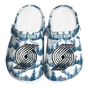 custom portland trail blazers snowy mountains clogs best selling