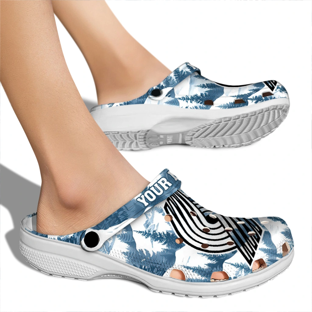 custom portland trail blazers snowy mountains clogs fashion forward custom portland trail blazers snowy mountains clogs fashion forward
