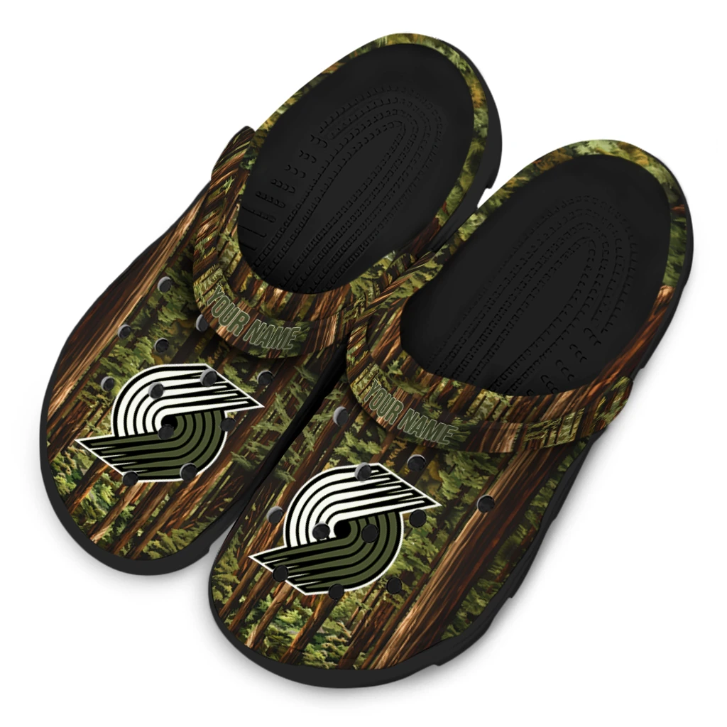 custom portland trail blazers woods forest designs clogs latest model custom portland trail blazers woods forest designs clogs latest model