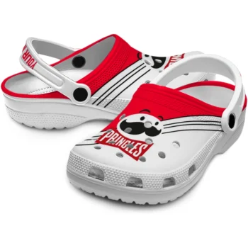custom pringles happy mascot red white clogs high quality hey clogs
