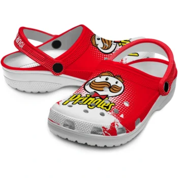 custom pringles red brush red white clogs high quality hey clogs