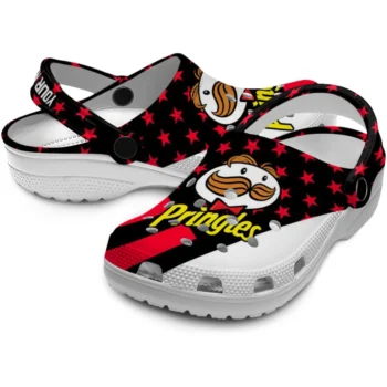 custom pringles red stars black red clogs high quality hey clogs