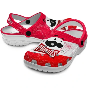 custom pringles red strikes red white clogs high quality hey clogs