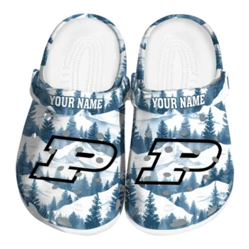 custom purdue boilermakers snowy mountains clogs best selling