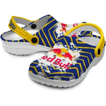 custom red bull burst strokes blue yellow clogs high quality hey clogs