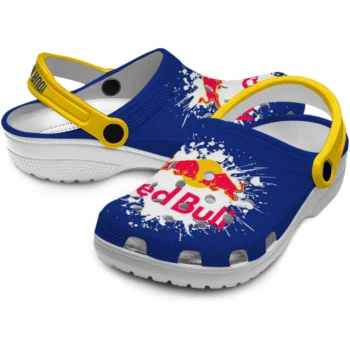 custom red bull energy burst blue yellow clogs high quality hey clogs