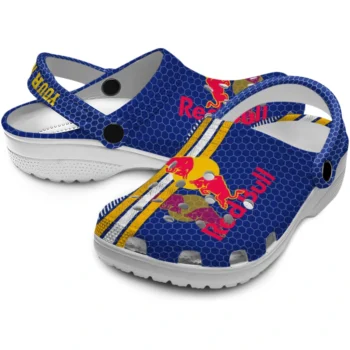 custom red bull grunge texture blue yellow clogs high quality hey clogs