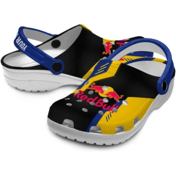 custom red bull twin bulls black blue clogs high quality hey clogs