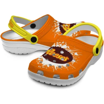 custom reeses icon orange yellow clogs high quality hey clogs