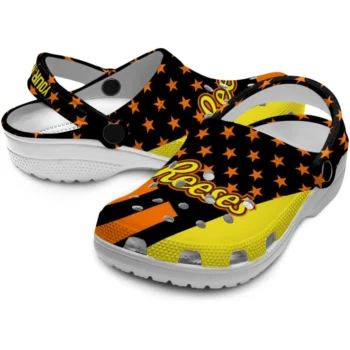 custom reeses orange star black orange clogs high quality hey clogs