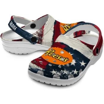 custom reeses usa flag red white clogs high quality hey clogs
