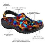 custom rice owls prism pieces clogs best selling