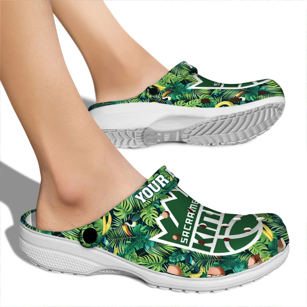 custom sacramento kings tropical leaves clogs fashion forward custom sacramento kings tropical leaves clogs fashion forward