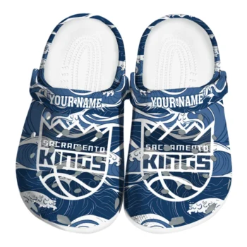 custom sacramento kings wave flow clogs best selling