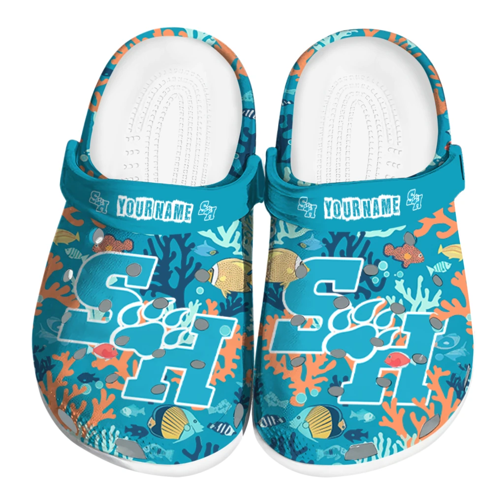 custom sam houston bearkats tropical fish ocean clogs best selling custom sam houston bearkats tropical fish ocean clogs best selling