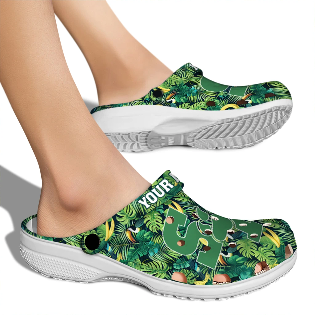 custom sam houston bearkats tropical leaves clogs fashion forward custom sam houston bearkats tropical leaves clogs fashion forward