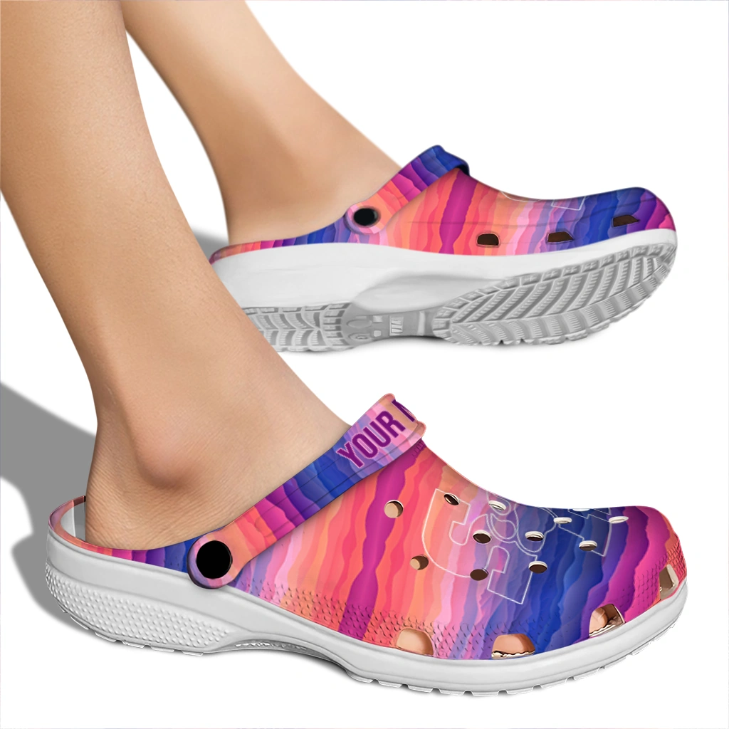 custom sam houston bearkats wavy stripes clogs fashion forward custom sam houston bearkats wavy stripes clogs fashion forward