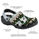 custom san antonio spurs christmas motif clogs best selling