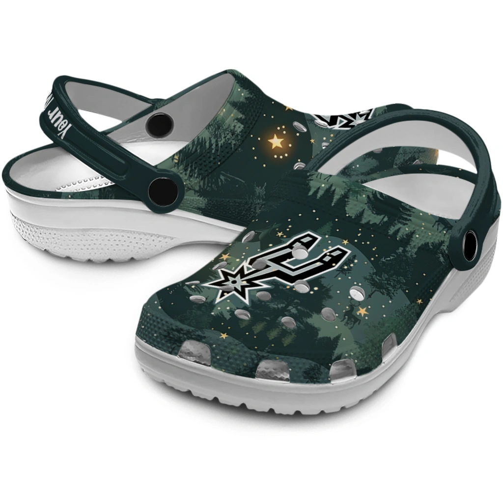 custom san antonio spurs deer nightscape clogs high quality custom san antonio spurs deer nightscape clogs high quality