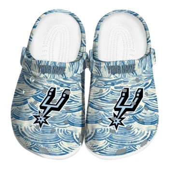 custom san antonio spurs sea swirls clogs best selling