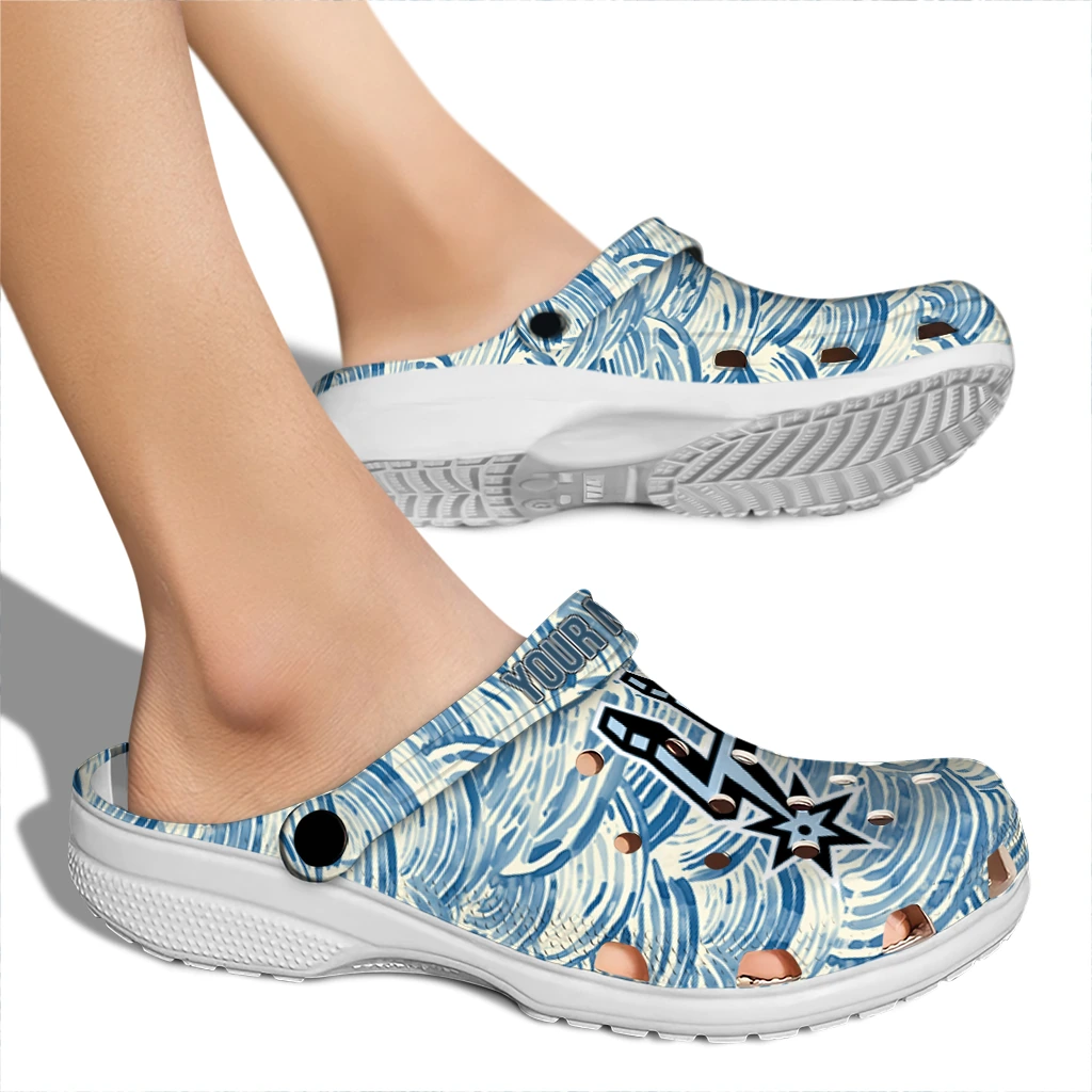 custom san antonio spurs sea swirls clogs fashion forward custom san antonio spurs sea swirls clogs fashion forward