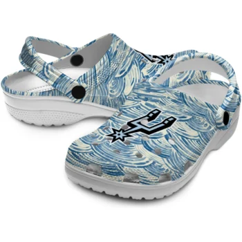 custom san antonio spurs sea swirls clogs high quality