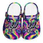 custom san antonio spurs swirling mushrooms clogs best selling