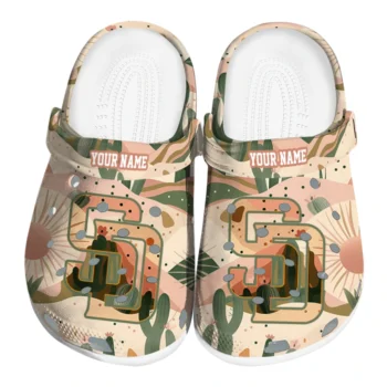 custom san diego padres desert cactus pattern clogs best selling