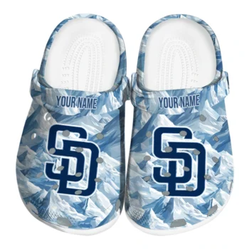 custom san diego padres mountain artwork clogs best selling