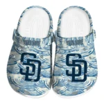 custom san diego padres sea swirls clogs best selling