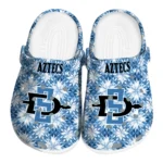 custom san diego state aztecs snowflake mosaic clogs best selling