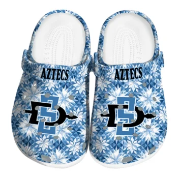 custom san diego state aztecs snowflake mosaic clogs best selling