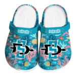 custom san diego state aztecs tropical fish ocean clogs best selling