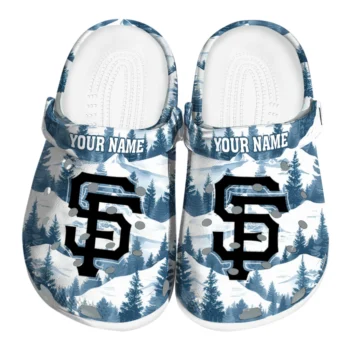 custom san francisco giants snowy mountains clogs best selling