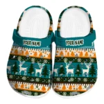 custom san jose sharks christmas motif clogs best selling
