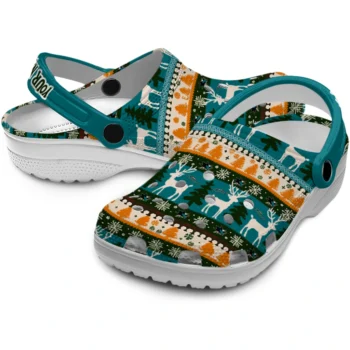 custom san jose sharks christmas motif clogs high quality
