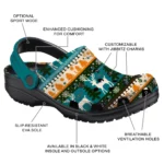 custom san jose sharks christmas motif clogs best selling