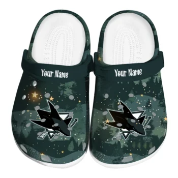 custom san jose sharks deer nightscape clogs best selling