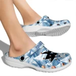 custom san jose sharks mountain artwork clogs best selling