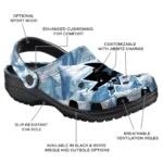 custom san jose sharks mountain artwork clogs best selling