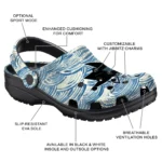custom san jose sharks sea swirls clogs best selling