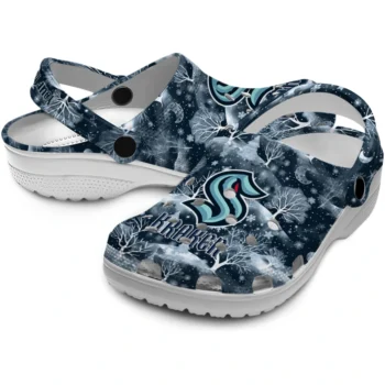 custom seattle kraken snowy hills clogs high quality
