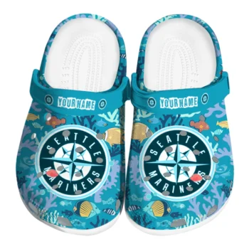 custom seattle mariners tropical fish ocean clogs best selling