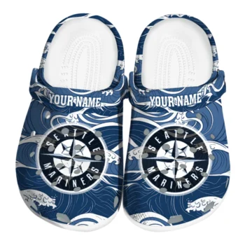 custom seattle mariners wave flow clogs best selling