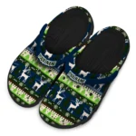 custom seattle seahawks christmas motif clogs best selling