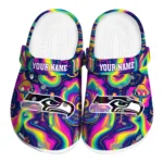 custom seattle seahawks swirling mushrooms clogs best selling