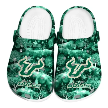 custom south florida bulls snowy hills clogs best selling