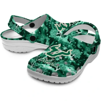 custom south florida bulls snowy hills clogs high quality