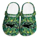 custom southern miss golden eagles tropical leaves clogs best selling
