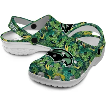 custom southern miss golden eagles tropical leaves clogs high quality